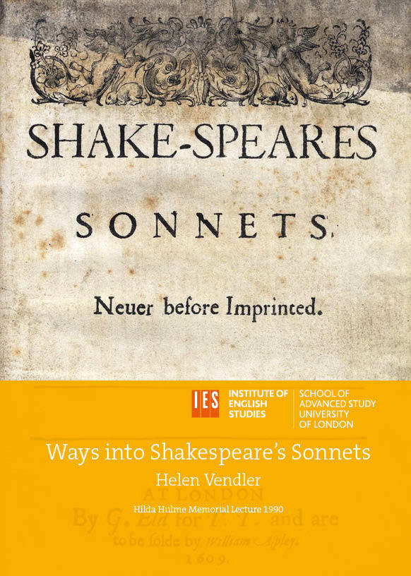Ways into Shakespeare's Sonnets (University of London Press, 2018)